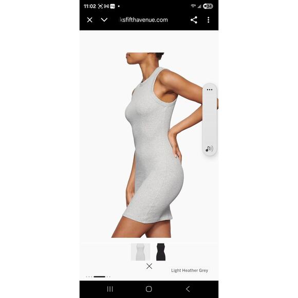 SKIMS Cotton Rib Tank Dress 4X - Picture 2 of 4